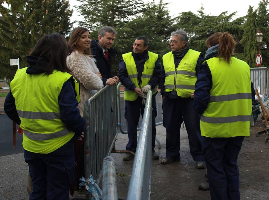 Lacalle ha visitado las excavaciones del Solar del Cid/PCR