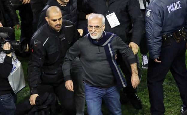 Ivan Savvidis, con una pistola en la cintura. /EFE