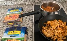 Menús servidos este sábado y el de abajo, a la izquierda, el jueves, en Cigales. ::/EL NORTE