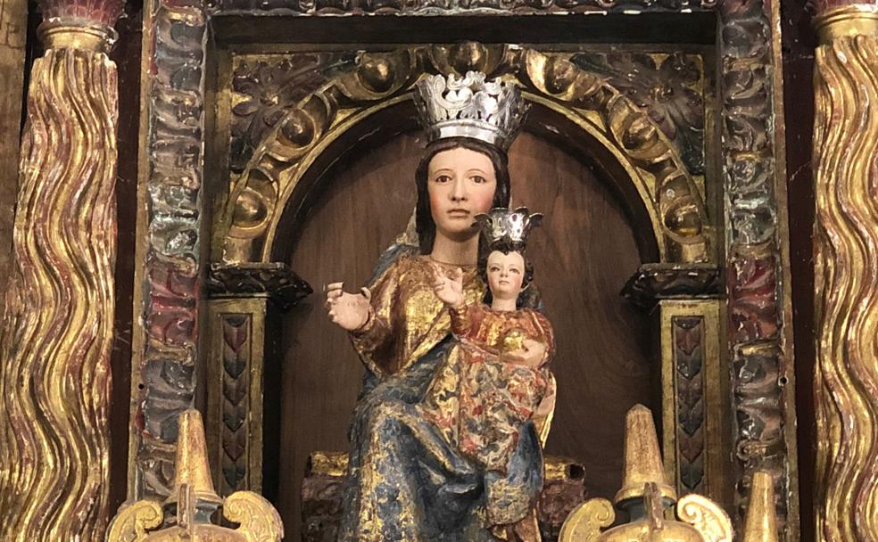 Imagen de la Virgen de Covadonga de Cillaperlata. /JCR
