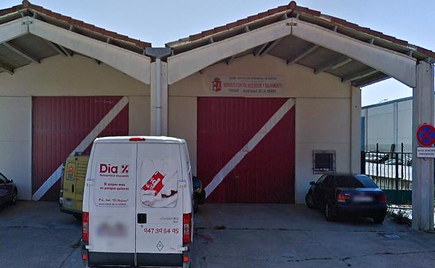 Instalaciones para los bomberos voluntarios en Quintanar de la Sierra. /BC